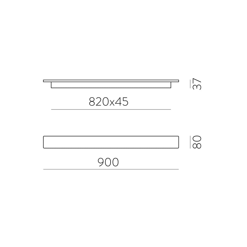 ACB Fosca Aplique blanco LED Slide Switch A3833270B