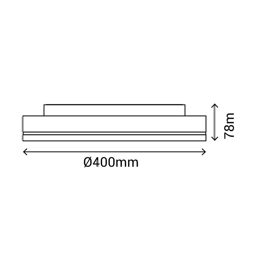 Sulion Orion Plafón de aluminio blanco 40cm ORION 200922