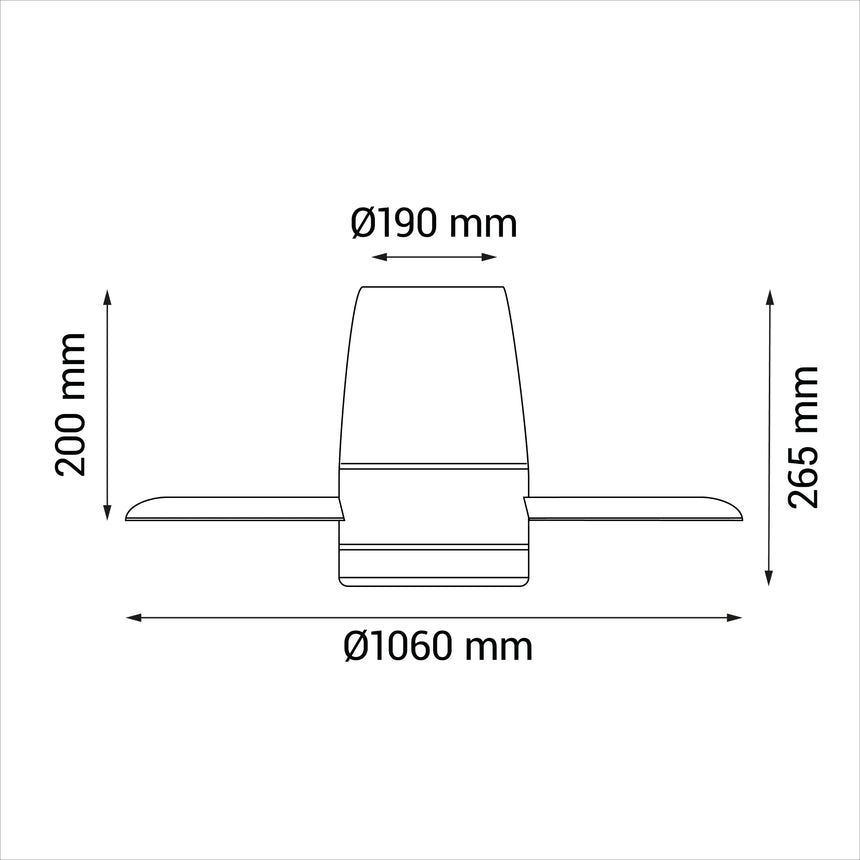 Sulion TARO Ventilador de techo blanco palas reversibles con luz 2181646