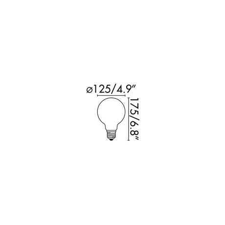 Faro Filamento 17434 Bombilla LED globo filamento 5 W Ambar vintage