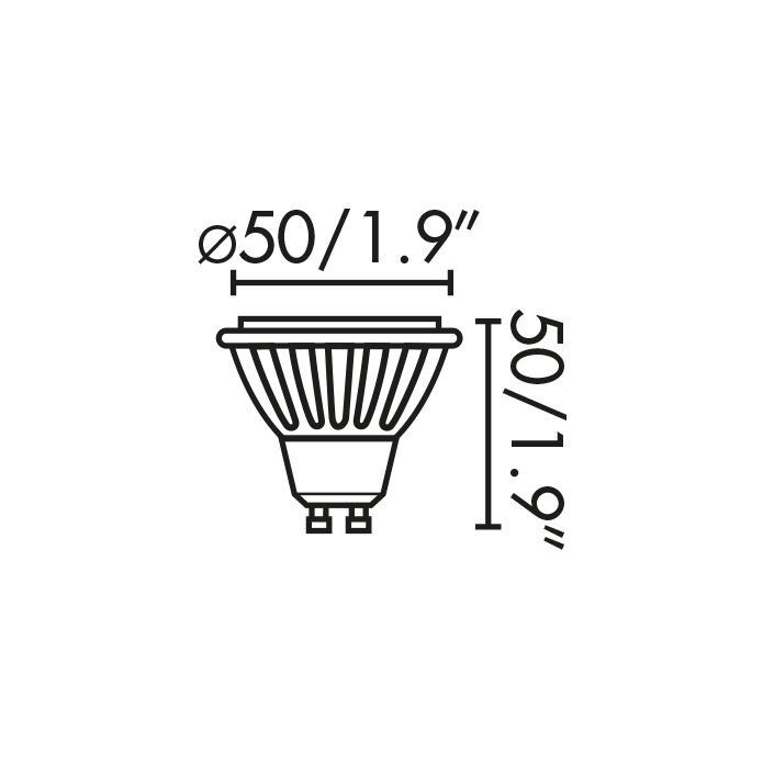 Faro GU10 17321 Bombilla LED Dicroica 8W GU10 Fría