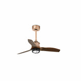 Faro Just Fan XS Ventilador sin luz cuerpo acero difusor cristal 33423-10