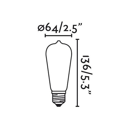 Faro Filamento 17422 Bombilla LED Pebetero Filamento 4W Cálida vintage