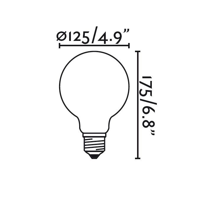 Faro Filamento 17423 Bombilla LED Globo Filamento 4W Cálida E27 vintage