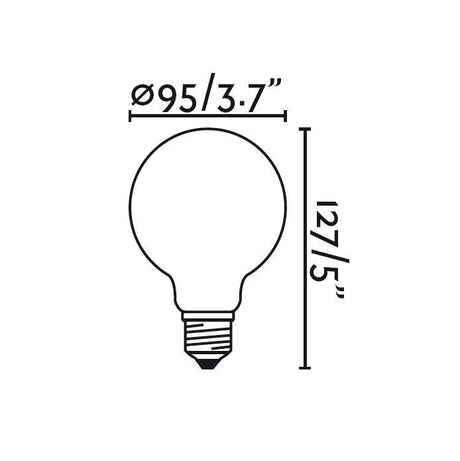 Faro Filamento 17429 Bombilla LED Globo Filamento Ambar 4W vintage