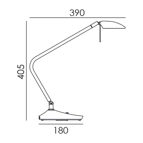 MDC DIXON 574725909 Lámpara mesa LED Negro Mate