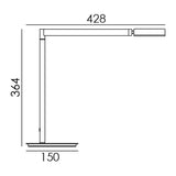 MDC FINESS 574029709 Lámpara mesa FINESS LED6W (níquel mate)