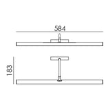 MDC SISLEI 574994402 Aplique SISLEI 600mm LED 10W 2700K (medalla)