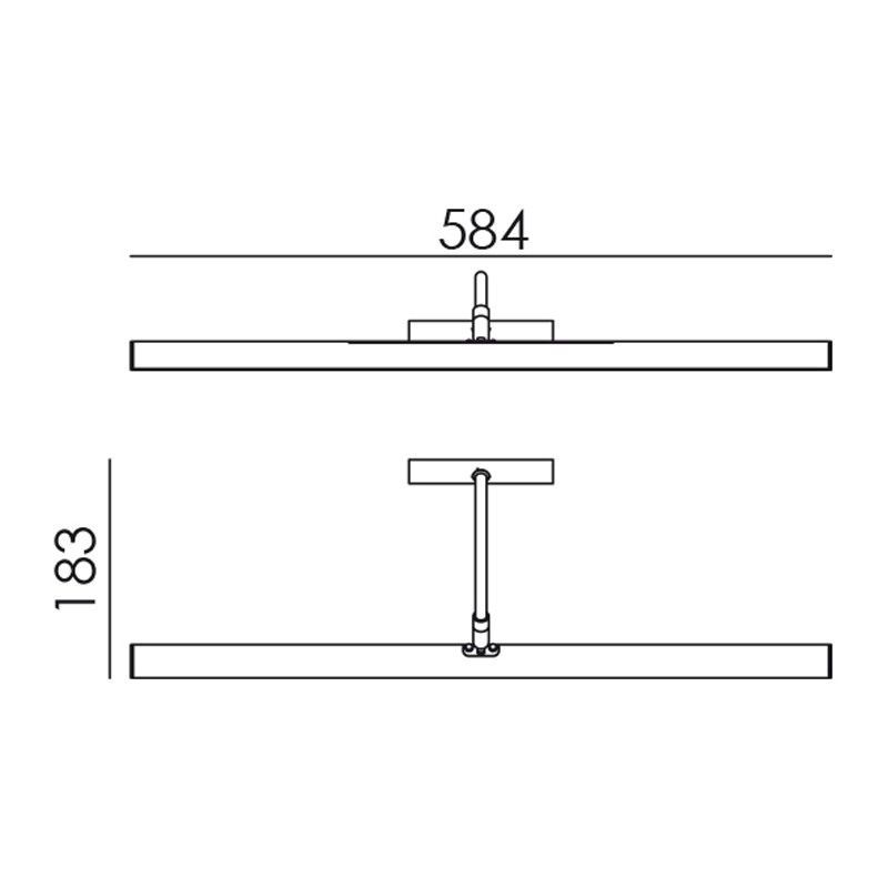 MDC SISLEI 574994402 Aplique SISLEI 600mm LED 10W 2700K (medalla)