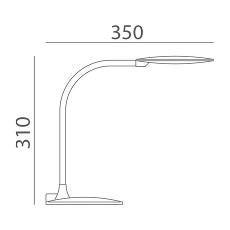 MDC BET 575518001 Lámpara mesa LED 6 5W 530 lum touch Blanco