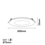 Sulion Fast Empotrable baño IP44 4W - HOLE 365095