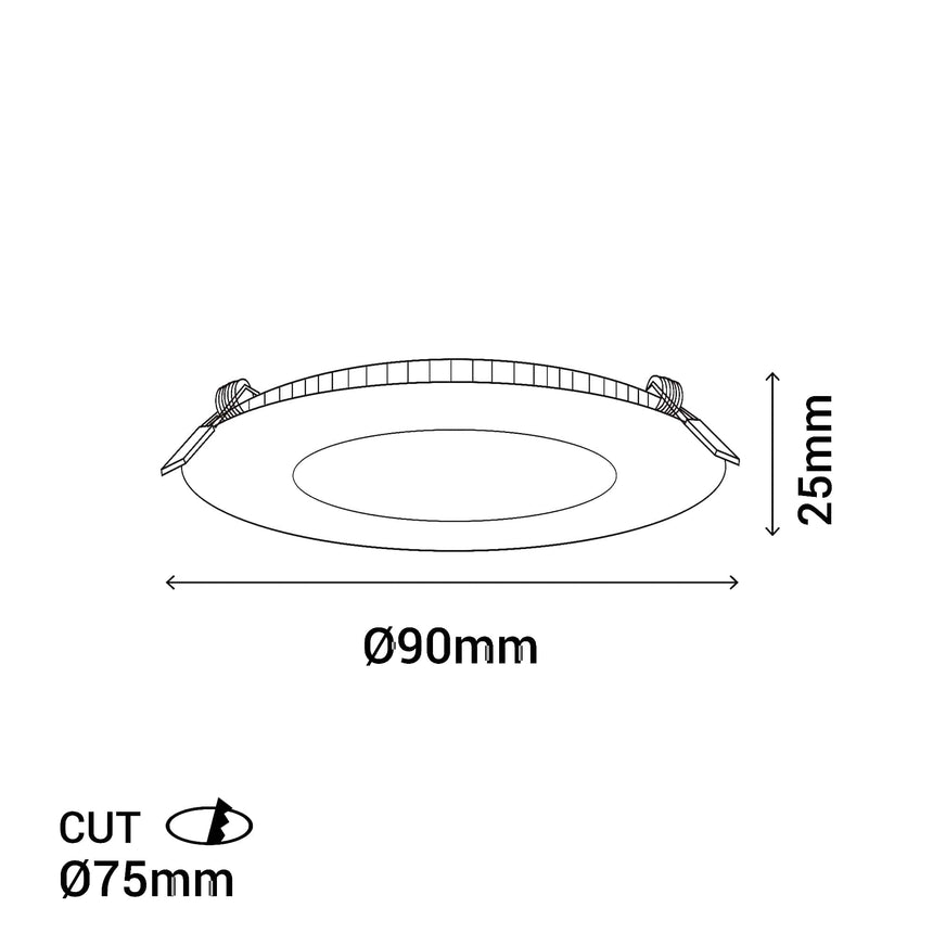 Sulion Fast Empotrable baño IP44 4W - HOLE 365095