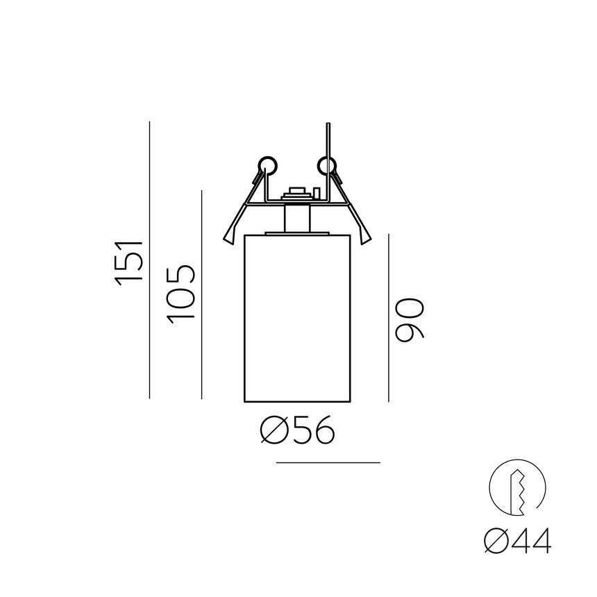 ACB Zoom Empotrable 3764/9 Blanco texturado, LED GU10 8W, I, Orientable E37640B