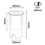 Sulion Cobsoil Empotrable suelo 15º 1.5W - COBSOIL 400213