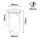 Sulion Cobsoil Empotrable suelo 25º 7W - COBSOIL 400217