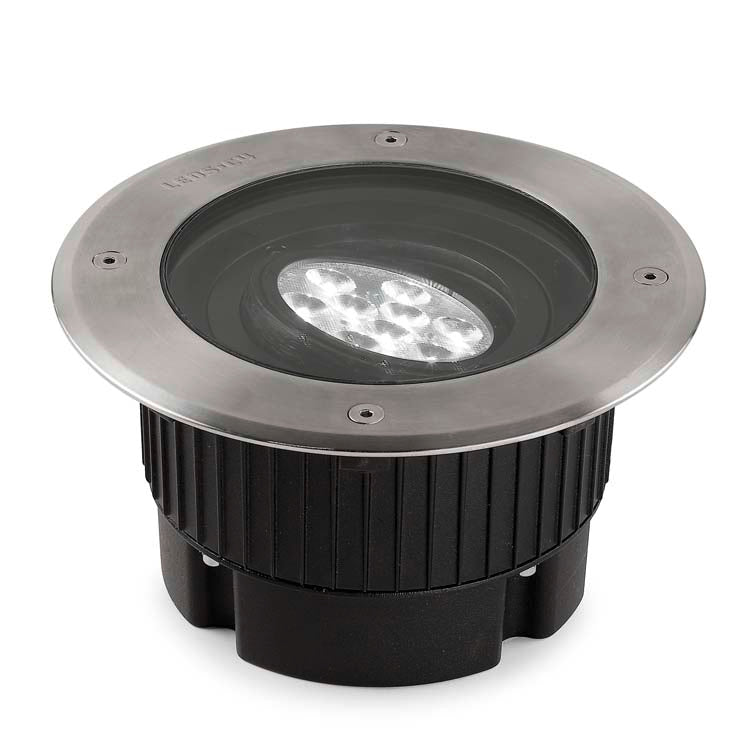 LedsC4 Empotrable de suelo Gea Power LED Round Ø18cm LED 22 blanco neutro 55-9667-CA-CM