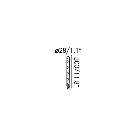 Faro Filamento 17445 Bombilla T30 Filamento Ambar LED 6W E27 vintage