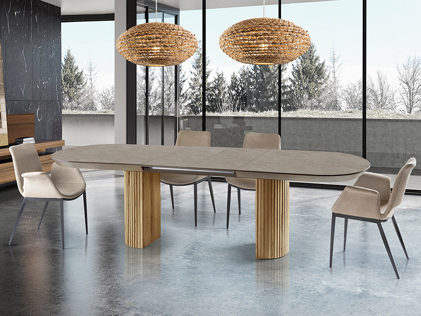 Schuller Irati Mesa comedor piedra/madera 607094