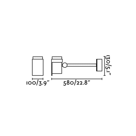 Faro Foc-2 Proyector Con Brazo Gris Oscuroled 16W 3000K