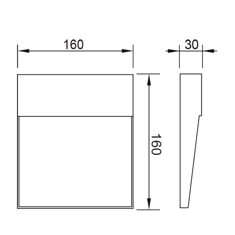 Mantra Baker Señalizador exterior LED  IP54 gris oscuro 7015