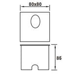 Mantra Aspen Señalizador exterior LED  IP65 negro 7025