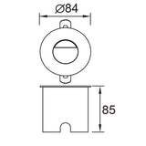 Mantra Aspen Señalizador exterior LED  IP65 negro 7028