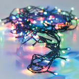 Elektro3 navidad Guirnalda A Pilas Multifuncion 24 LEDs Cable Verde Luz Multicolor 2,30M 71332