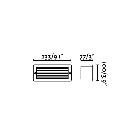 Faro Stripe-1 Empotrable Gris Oscuro 5W 3000K