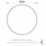 Mantra Slim Plafón LED 16W 3000K blanco 7972