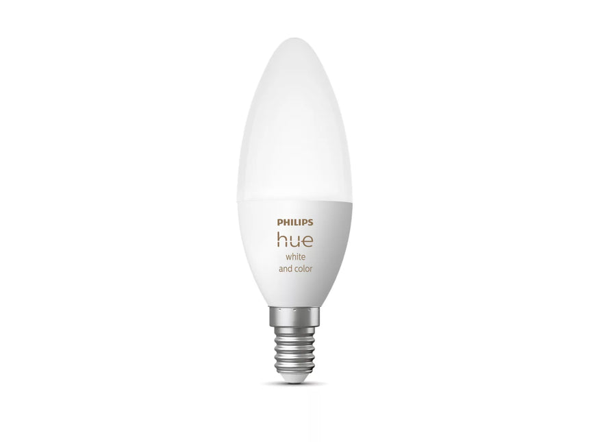 Philips Bombilla inteligente LED Hue Vela E14 4W White + Color 356610