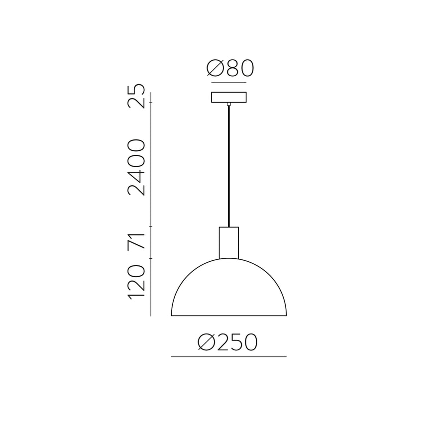 ACB Tiga Lámpara de techo colgante 3707/25 Blanco texturado, LED E27 15W, C3707080B