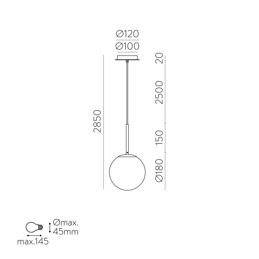 ACB Parma Lámpara de techo colgante 3946/18 Oro Viejo Mate/Opal, LED E27 15W, I IP44 C3946080O