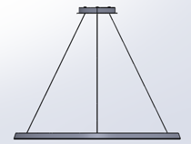 LedsC4 Lámpara de techo colgante Circular Downward Ø900 Surface LED 52 Blanco Cálido - 2400K Dali-2 Bl CS4K-00A9AZDU14