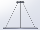 LedsC4 Lámpara de techo colgante Circular Downward Ø900 Surface LED 52 Blanco Cálido - 2400K Bl CS4K-00A9AZOU14