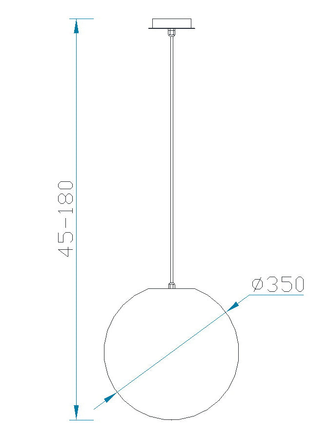 Mantra Avoriaz Lámpara colgante 35cm IP44 blanco 1397