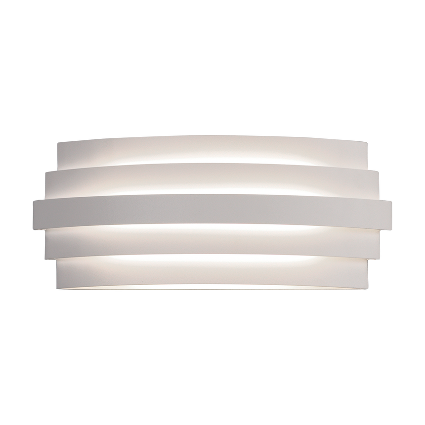 ACB Luxur Aplique 16/3840-30 Blanco texturado, LED 20W 1200lm, CRI90 , LED integrado, Kelvin 2700K-3000K Slide Switch A3840070B