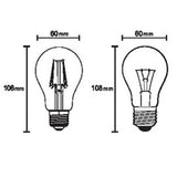 Mantra Bombillas E27 LED E27 7W 2700K 806lm transparente R09131