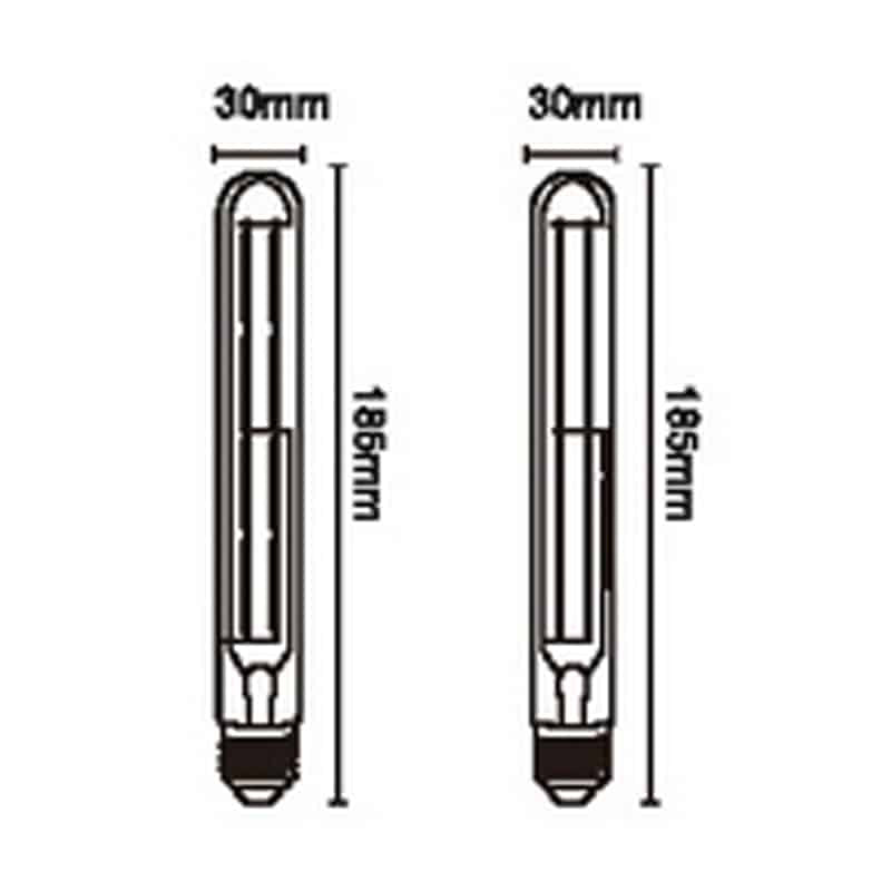 Mantra Bombillas E27 LED E27 6W 2400K 575lm T30 transparente R09233