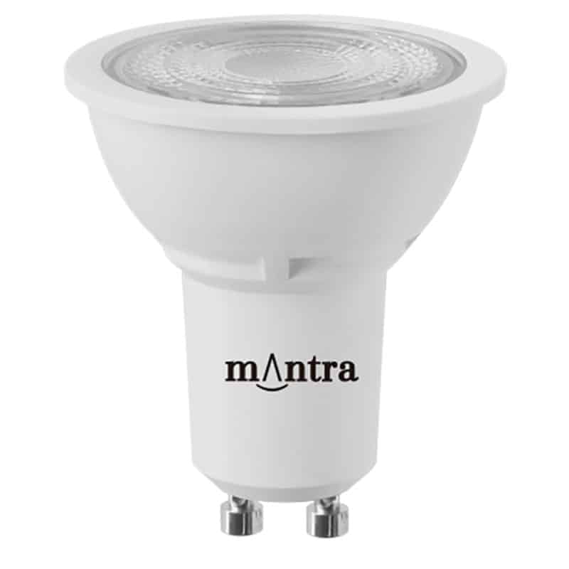 Mantra Bombillas Gu10 LED GU10 7W 2700K 510lm blanco R09254