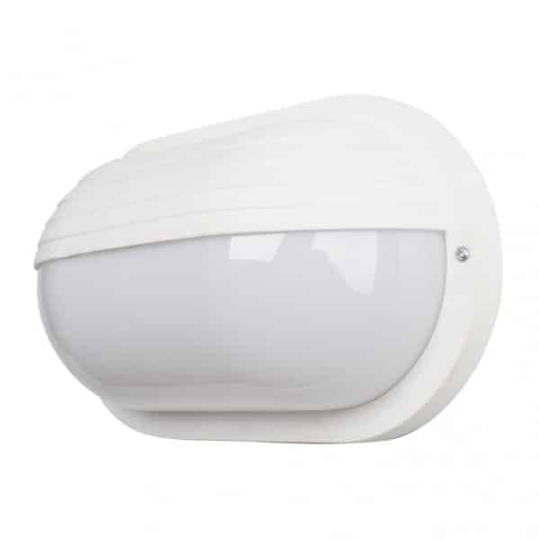 Fabrilamp Canopus Aplique Ext.oval Grande1xe27 Policar.blanco  10x26x15 Cm Ip44 148262201