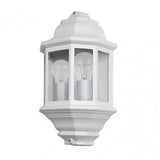 Fabrilamp Shaula Aplique Exterior Aluminio 2xe27 Blanco Ip44 38,5x22x12,5 Cm 149962001