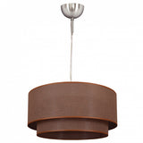 Fabrilamp Altea Lámpara de techo colgante Doble 1l. Marron/marron Cilind REGX35X35 2.810/35-MARR/MARR