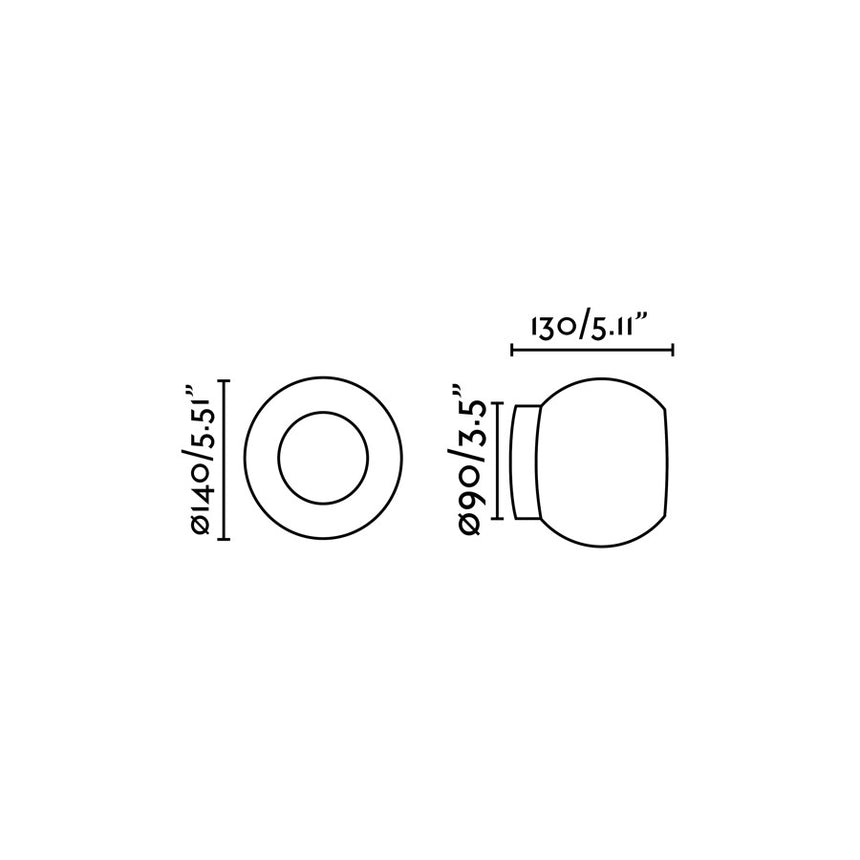 Faro MOY Lámpara aplique/plafón oro 40090