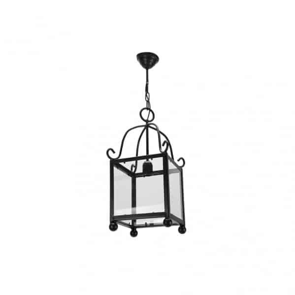 Fabrilamp Monasterio Farol Forja 1xe27 Negro Reg 20x20cm 1.960/18-NEGRO