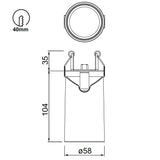 Mantra Sal Foco Empotrable orientable blanco 8295