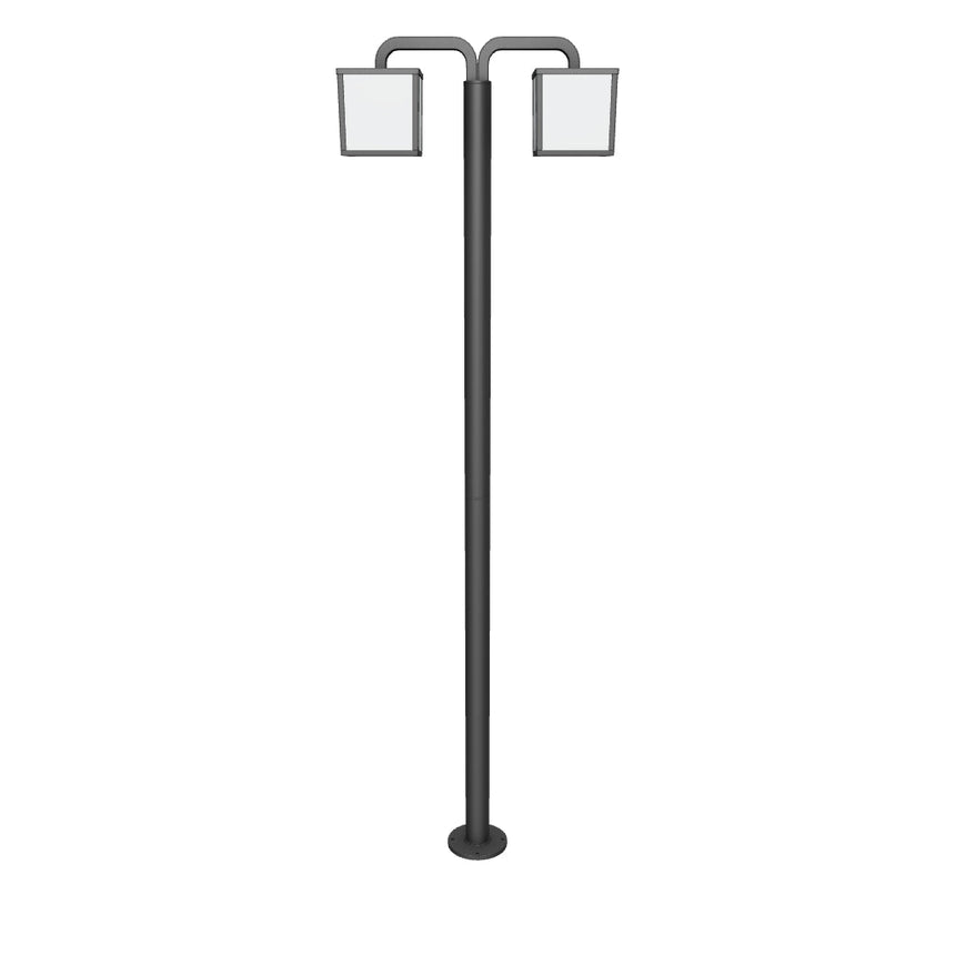 Trio Cubango Farola LED de aluminio antracita 421560242