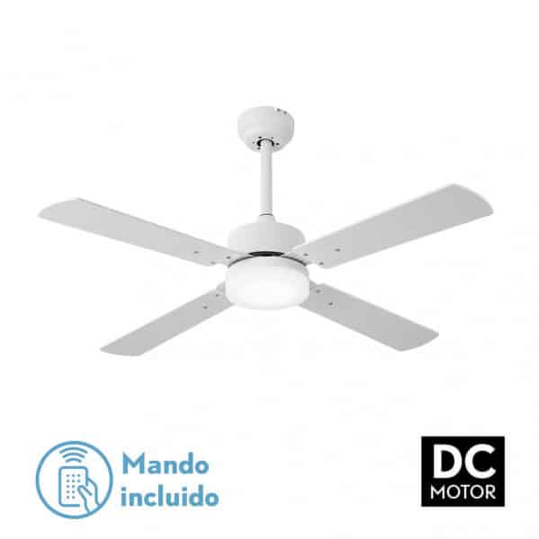 Fabrilamp Hupe Ventilador 18w Dc Blanco 4 Asp.6 Vel.107d  Remoto,memoria Y Temp.3000-4000-6000k 173591401