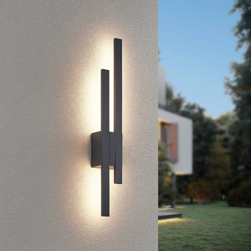 Trio Tawa Aplique exterior LED aluminio fundido antracita 221460242