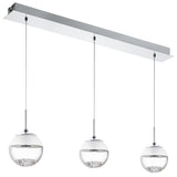 EGLO Montefio 93784 Colgante LED 3L cristal